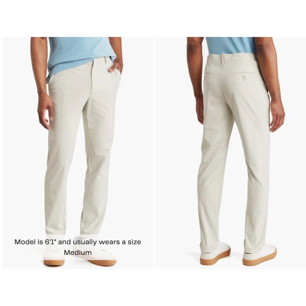Penguin Tech Knit Chino Pants Khaki‎ Mens Size Medium